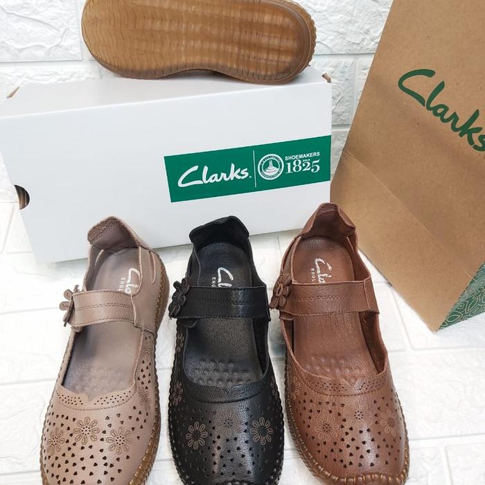 Sepatu Wanita Clarks Flat 20229 / Sepatu Kerja Kantor / Clarks Flat