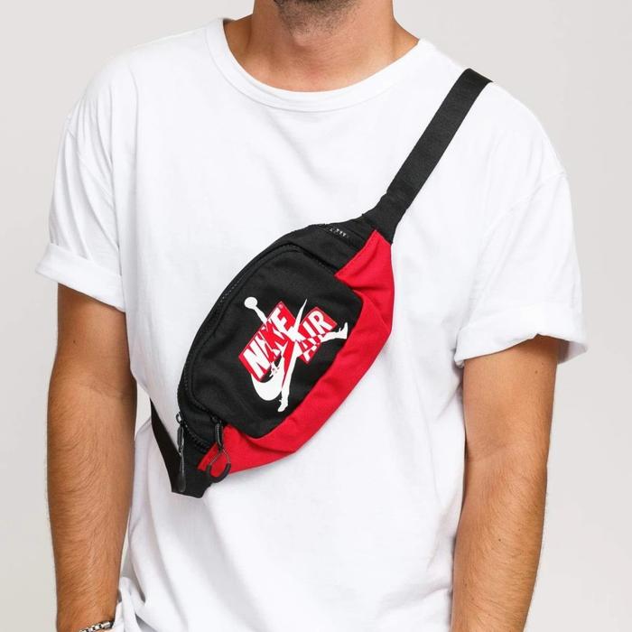 Tas selempang/Sling Bag Pria Nike Jumpman Classic Black/Red Original