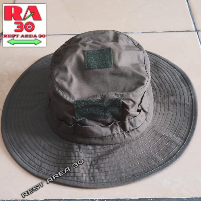 Topi Rimba Tactical Premium Hijau Brimob Hat
