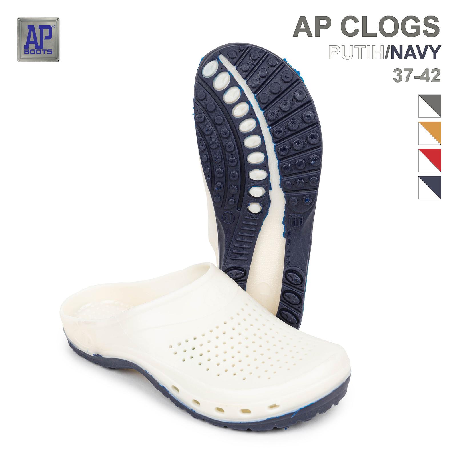 AP Clogs Retail Pro White Navy