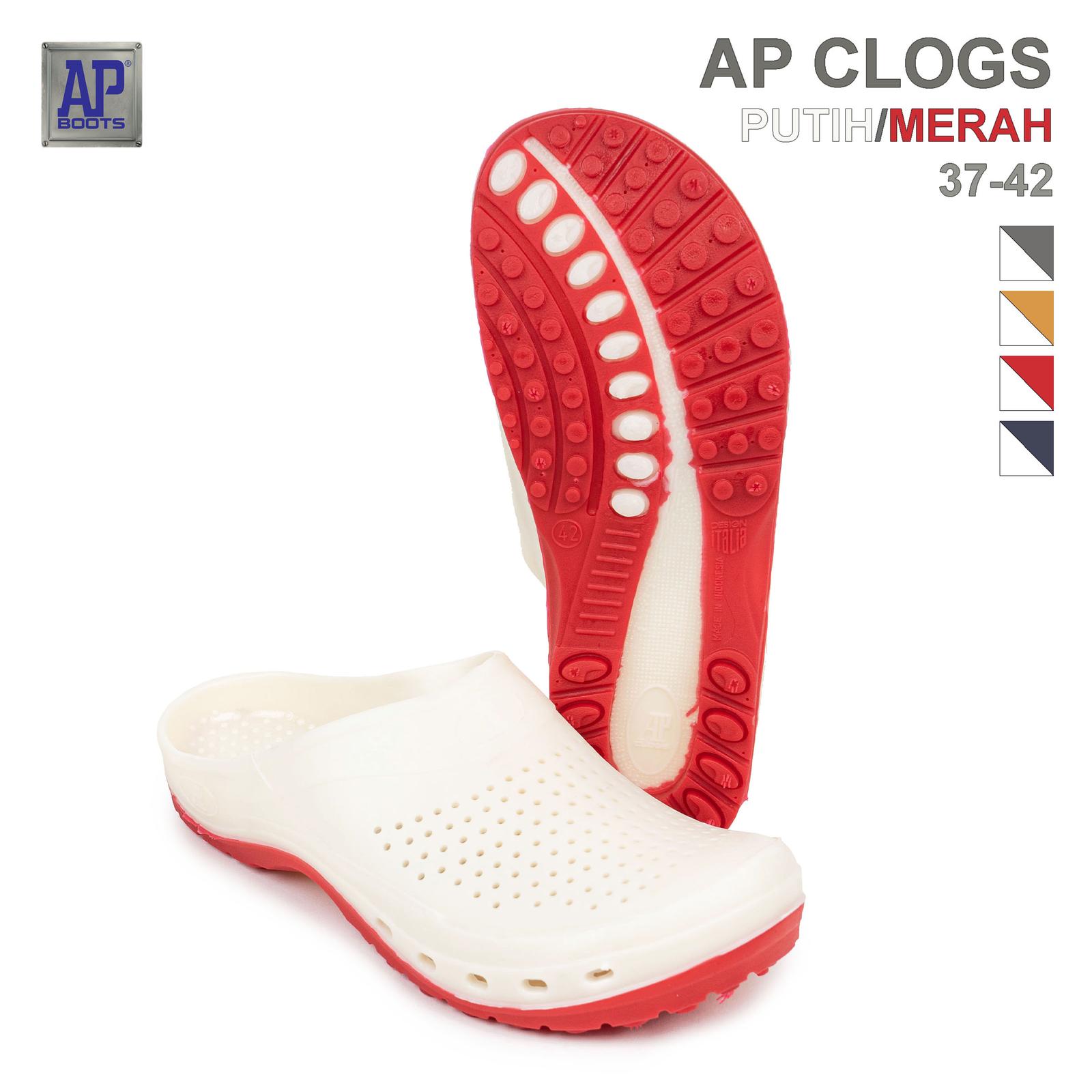 AP Clogs Sporty White Red