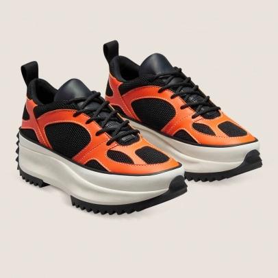 Converse Run Star Ox Veloz Bold Mandarin/White Black Egret Original