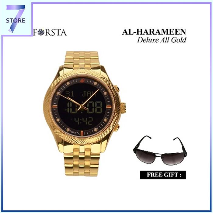 Jam Tangan Muslim Forsta Al Harameen Deluxe All Gold