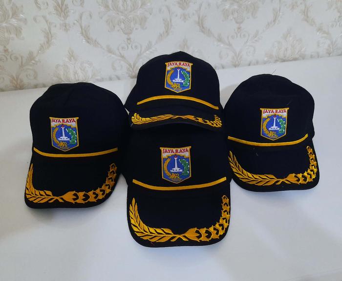 Topi PNS Pemda DKI / Pemprov DKI Jakarta bahan Laken