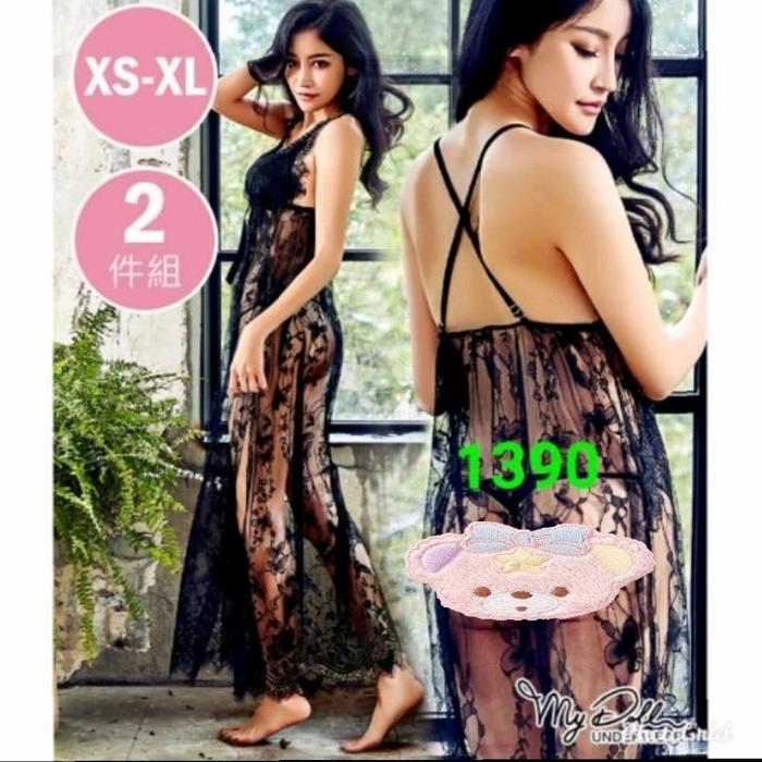 DRESS PANJANG LINGERI SEXY TRANPARAN