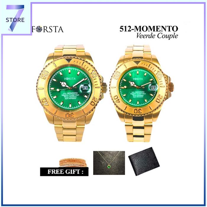 Jam Tangan Kesehatan Forsta Momento Veerde Couple / Pasangan ori