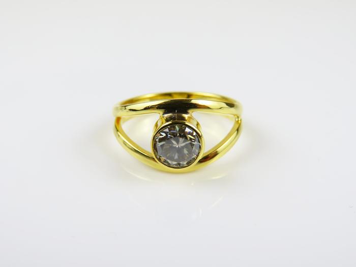 Cincin Perak 925 Lapis Emas