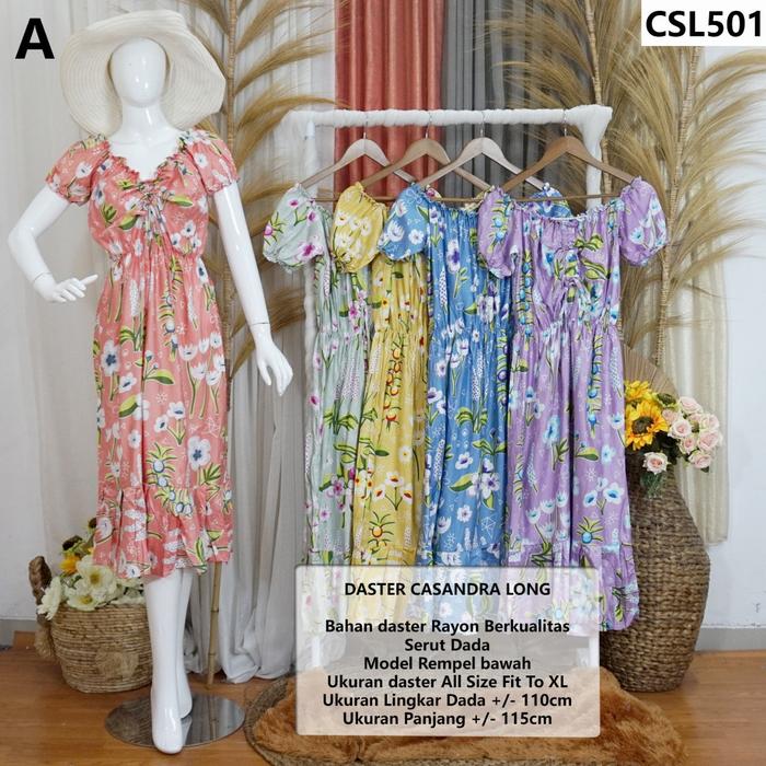 Daster Casandra Long CSL/ daster terbaru/daster viral