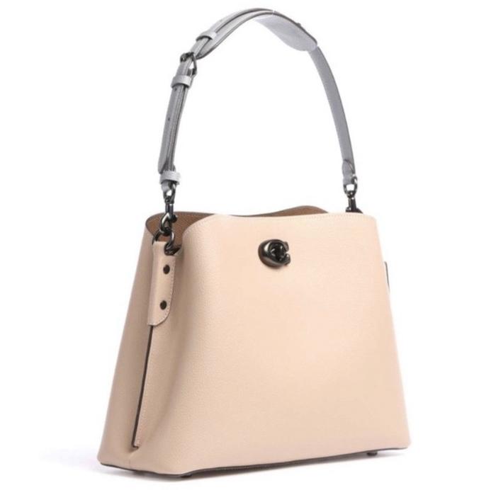 COACH WILLOW SHOULDER BUCKET BAG BEIGE / TAS COACH WANITA ORIGINAL