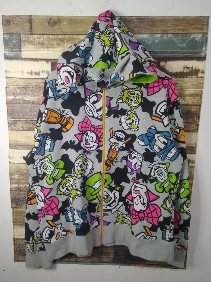 Hoodie Disney Resort Minnie AOP Zipper Gray ( Size LL )