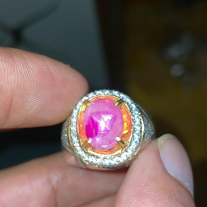 Natural Ruby Star Burma Myanmar Belang Kristal