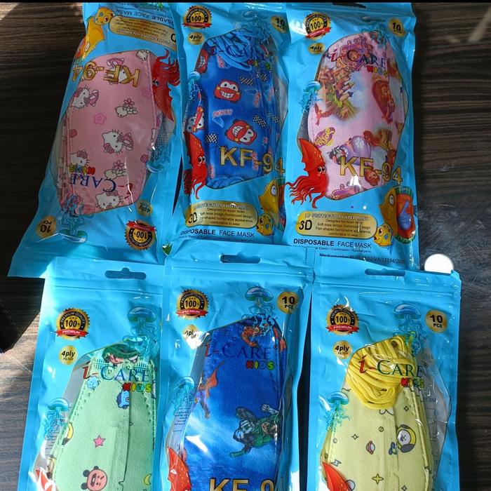 Masker Anak KF94 Masker Kf94 Anak 10pcs