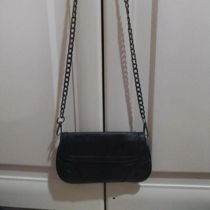 Preloved sling mini kulit rantai