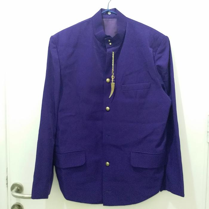 Baju Beskap Adat Jawa Pria Ungu - preloved