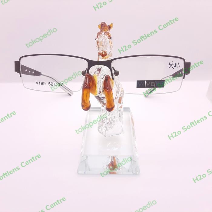 Kacamata half frame pria original Vivere V189