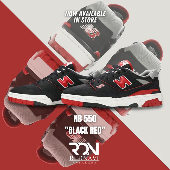 New Balance NB 550 Black Red Original