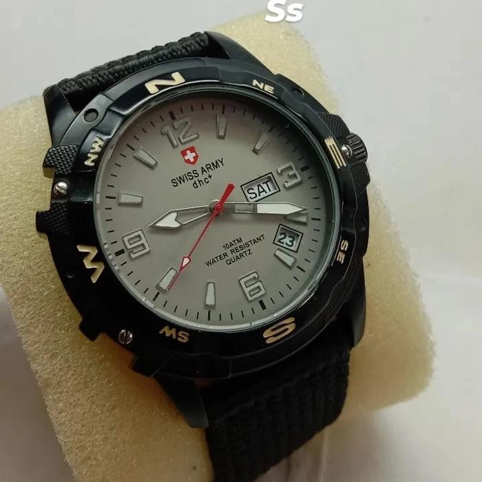 SWISS ARMY original HC2852 kanvas/ruber pria/wanita analog