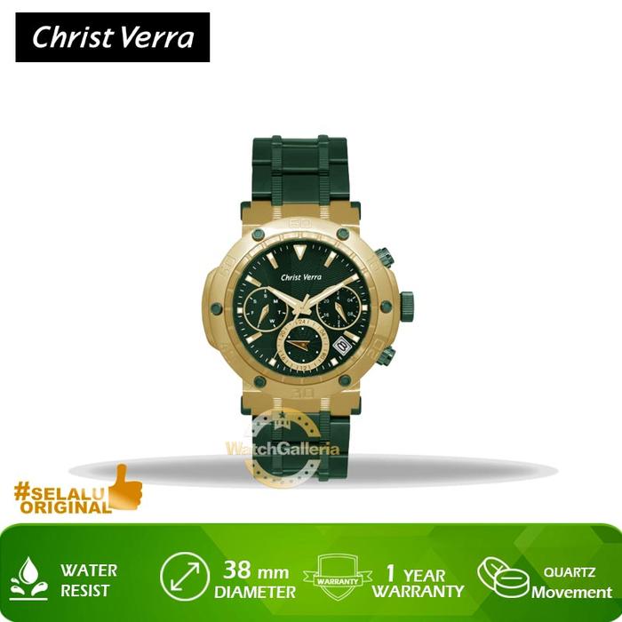 Jam Tangan Christ Verra CV 52283L-1214 GRN Original Murah