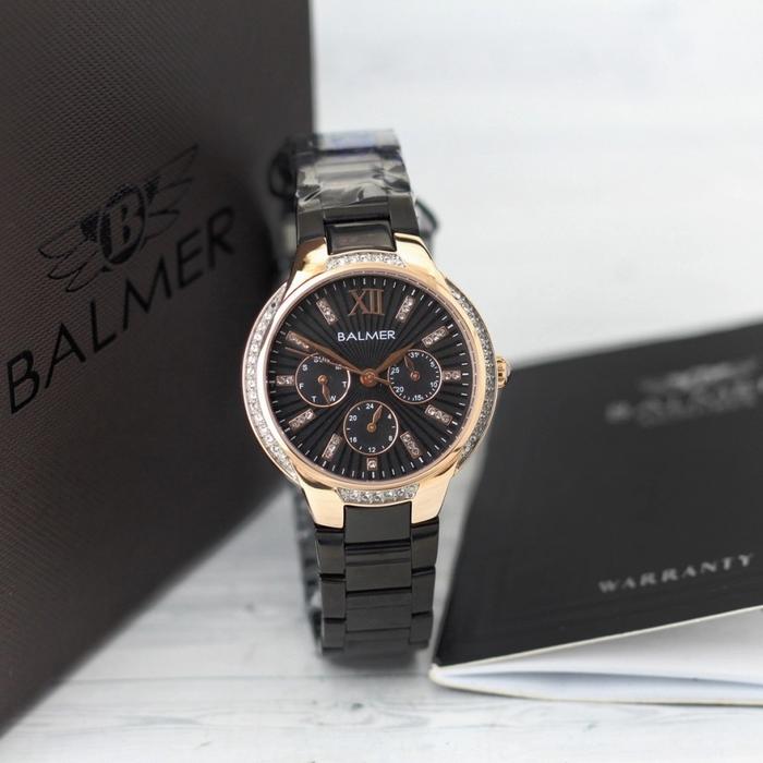 Jam Tangan Wanita Balmer B.7945 Original Chronograph Rantai