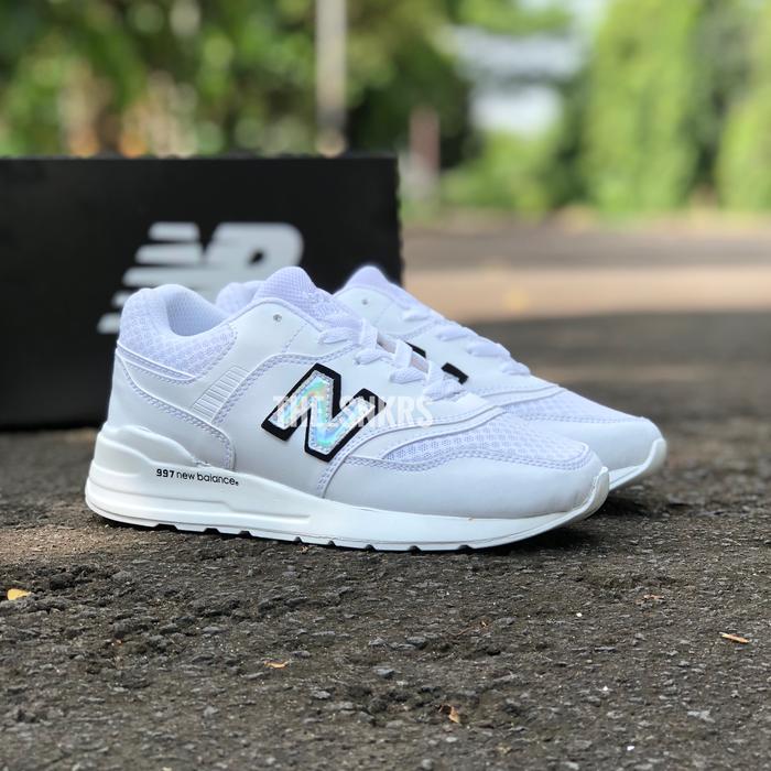 sepatu wanita nb 997 import full white