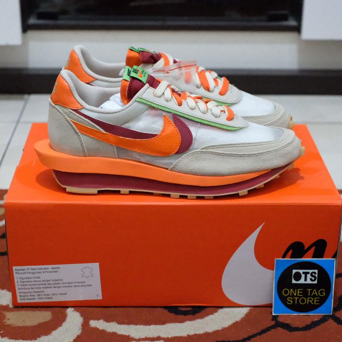 Nike LD Waffle x Sacai Clot Orange Blaze