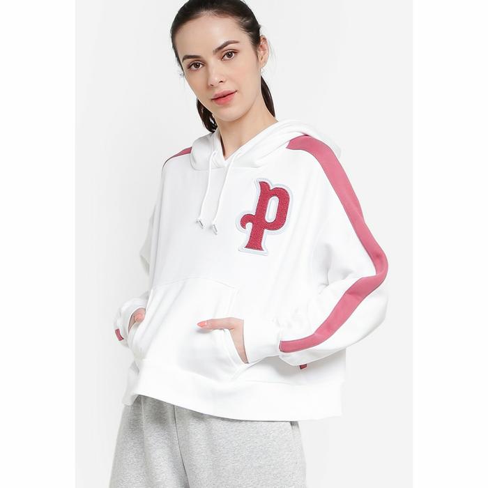 PUMA - JACKET HOODIE WANITA ORIGINAL - Team Women's Hoodie IN White