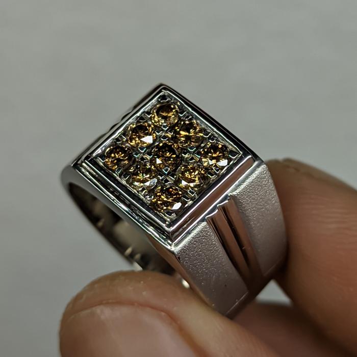 cincin berlian pria asli berlian