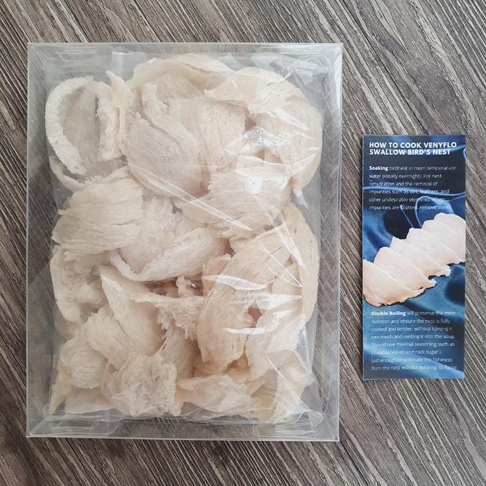 Sarang burung walet Swallow Bird nest Semi Utuh Asli Kalimantan 100 gr