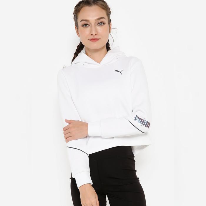 PUMA - JACKET HOODIE WANITA ORIGINAL - Cyber Cropped Hoodie