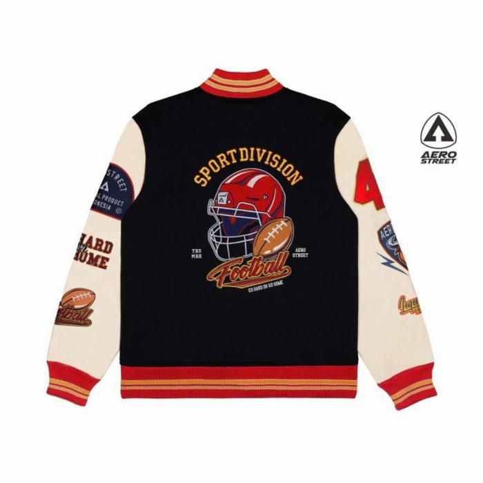 Jaket Jaket Varsity Aerostreet Go Hard Or Go Home Size S L XL