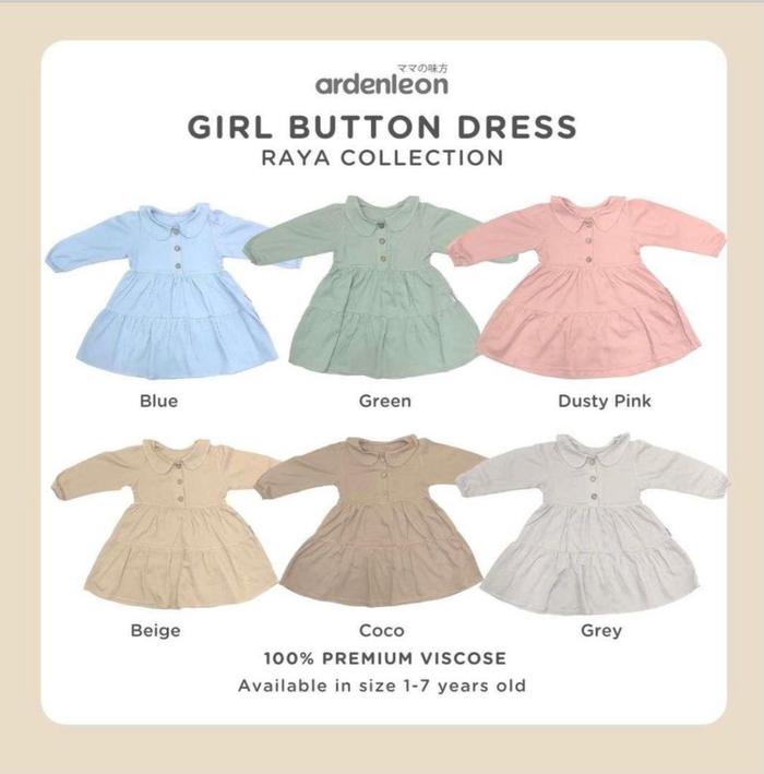 ArdenLeon GIRLS RAYA DRESS / Arden Leon DRESS RAYA COLLECTION 2022