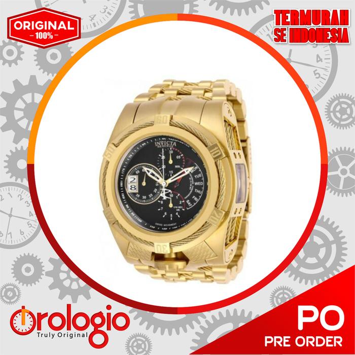 Invicta Reserve Bolt Zeus Tria 3 Swiss Dials Gold Plated 16956