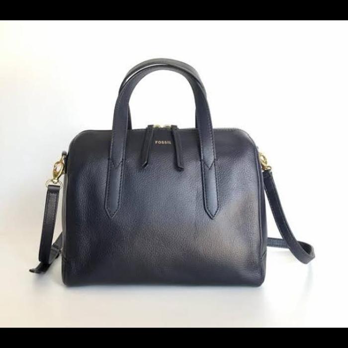 Tas Fossil SS Sydney Satchel Navy