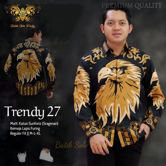 kemeja batik motif elang