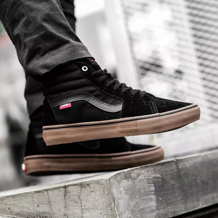 Vans Sk8 High Pro Black Gum ORIGINAL BNIB MURAH