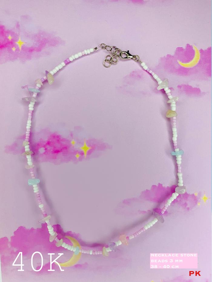 kalung beads gemstone handmade / necklace gemstone handmade