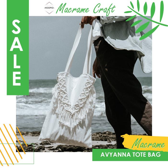 [HOOPIO] TOTE BAG | MACRAME TOTE BAG | AVYANNA MACRAME TOTE BAG