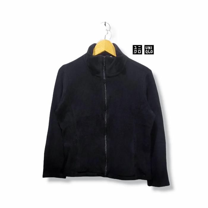 UNIQLO Polar Jacket Women black Size tag L fit S Men (P58xL51)