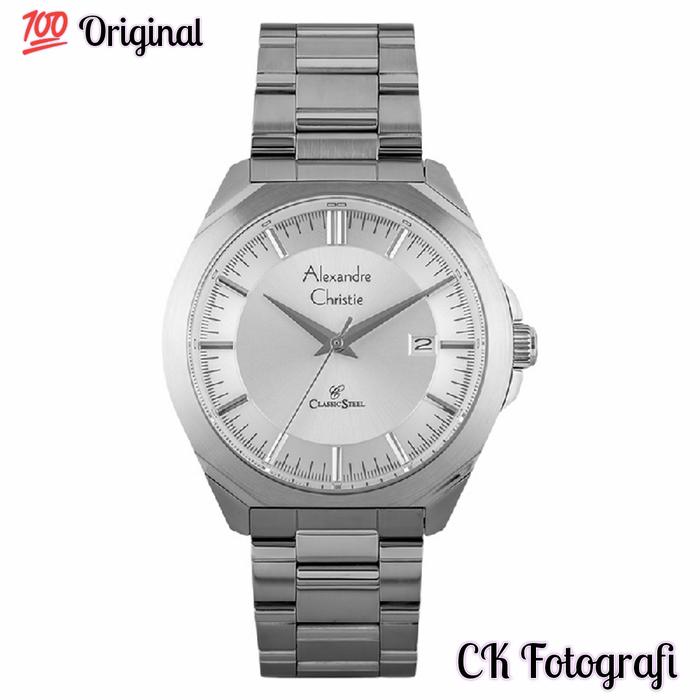 Alexandre Christie AC 8596 MD BSSSL Man White Dial Stainless Steel