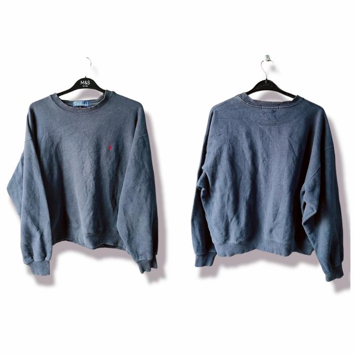 Jacket Crewneck Sweater Polo Ralph Lauren Crop Second Branded M