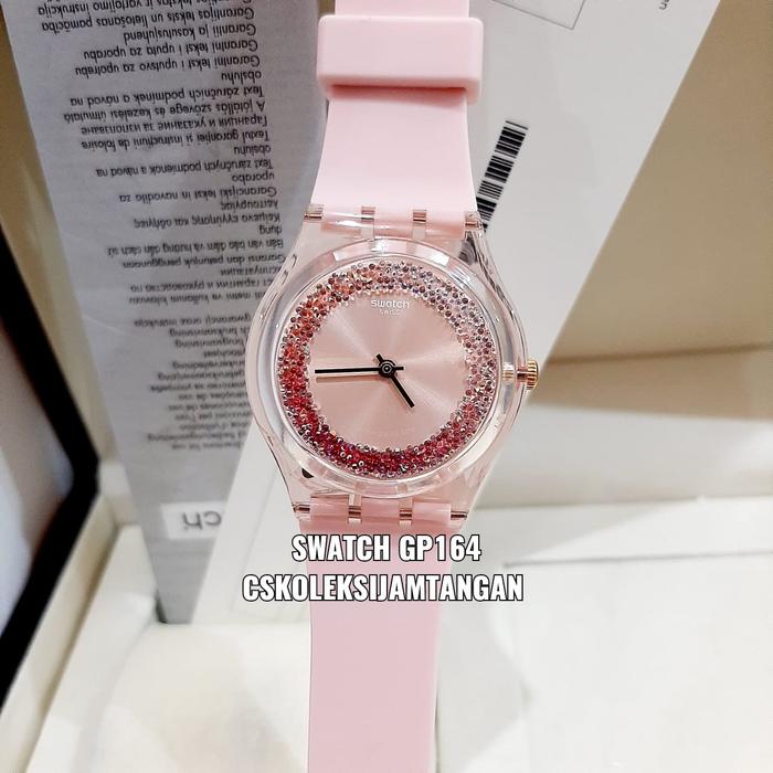 JAM TANGAN WANITA SWATCH GP164 KWARTZY ORIGINAL GARANSI RESMI 2 TAHUN