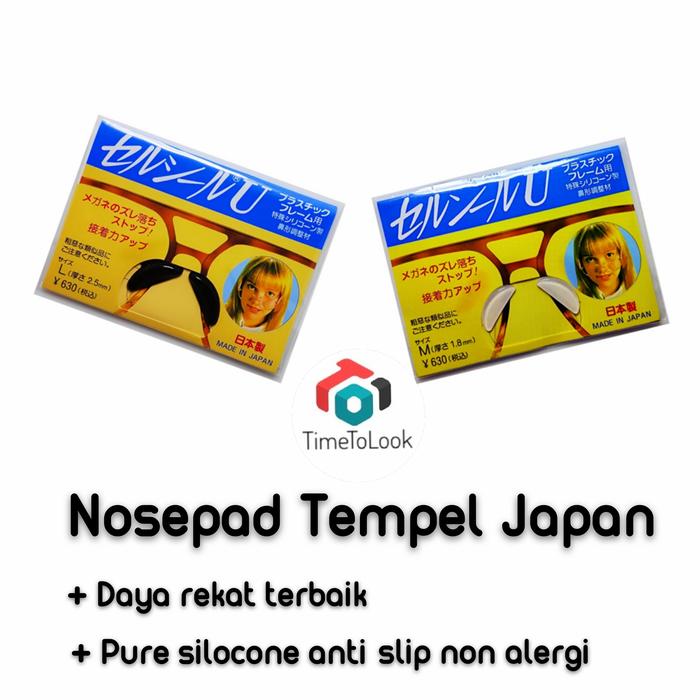 Nosepad Tempel Bantalan hidung Silicone made in Japan untuk kacamata