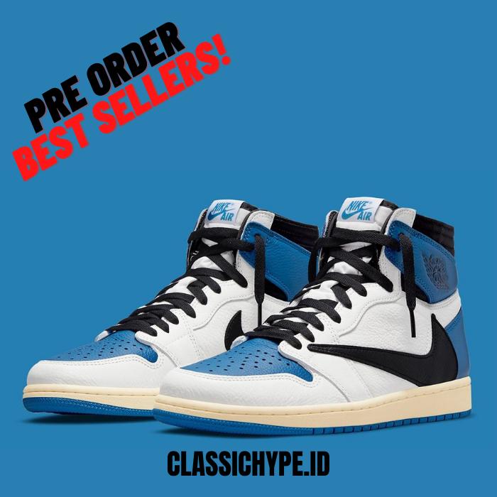 TRAVIS SCOTT X FRAGMENT DESIGN X AIR JORDAN 1 HIGH 100% ORIGINAL