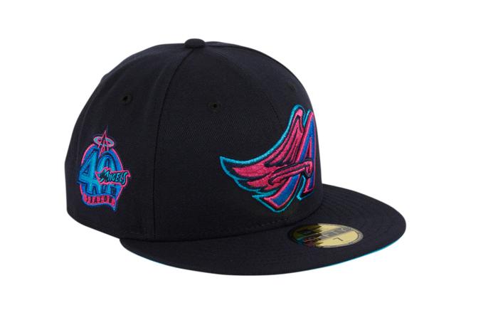 EXCLUSIVE NEW ERA 59FIFTY CYBERPUNKS LOS ANGELES ANGELS 40TH HAT