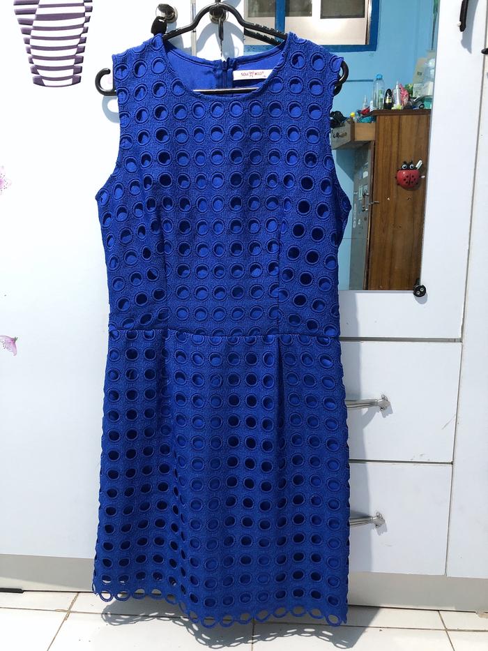 Blue Solemio Dress Party Dress Preloved