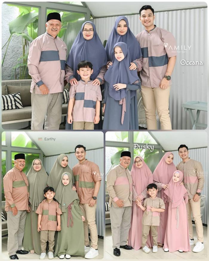 SARIMBIT BAJU COUPLE DRESS BURKAT AMILY MOM KIDS BALON AZZAM AZIMA NEW