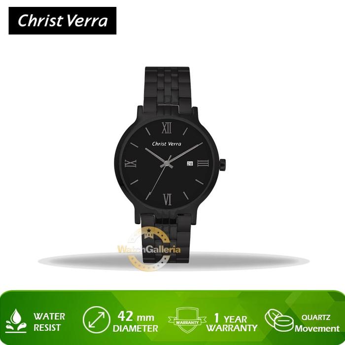 Jam Tangan Christ Verra CV 71106G-16 BLK Original Murah