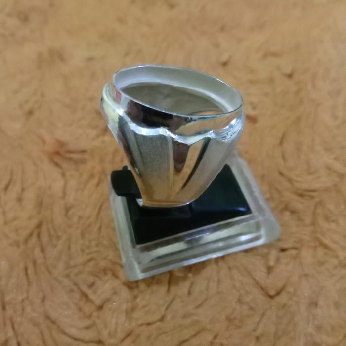 cincin perak pria / emban perak / model polos