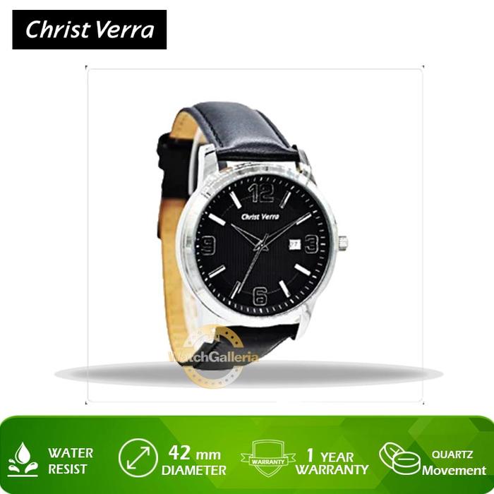 Jam Tangan Christ Verra CV 71112G-21 BLK Original Murah