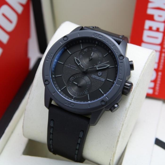 Jam Tangan Pria Expedition Original E6821 Black Matte